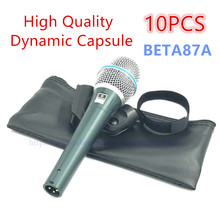 Динамический суперкардиоидный вокальный микрофон в капсулах BETA87A Beta 87A 10 шт. с потрясающим звуком 2024 - купить недорого