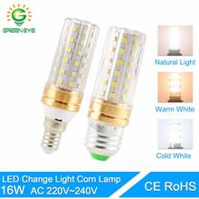 GreenEye E27 LED Bulb E14 LED Lamp AC 220V 240V Corn Candle 16W 60 SMD 2835 change colour warm white/cold white/natural white 2024 - buy cheap