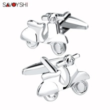 SAVOYSHI Novelty Motorcycle Cufflinks for Mens Shirt Accessoires High quality Groom Wedding Cuff links Brand Men Jewelry 2024 - buy cheap