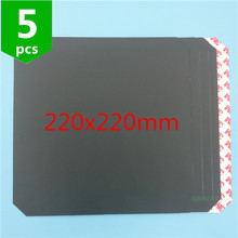 Wanhao-piezas de impresora 3D i3 Anet A8, placa de calefacción de Cama adhesiva de calor negra, cinta adhesiva de impresión con Esquina de corte, 220x220mm 2024 - compra barato