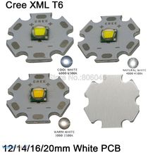 CREE XML XM-L T6 10 W Branco Frio 6500 K Neutral White 4500 K Quente branco 3000 K High Power LED Emissor de 12mm 14mm 16mm 20mm Branco PCB 2024 - compre barato