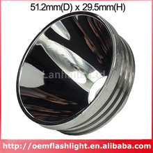 Reflector de aluminio para Cree XM-L / Cree XHP-50, 51,2mm(D) x 29,5mm(H) 2024 - compra barato