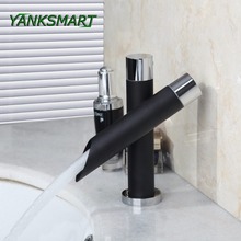 YANKSMART RU Bathroom Black painting Faucets Sink Mixer Water Tap w/ 1 handle single hole Taps torneira cozinha grifo cocina 2024 - buy cheap