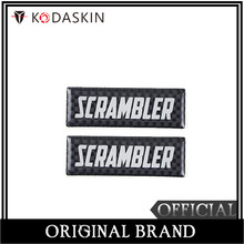 KODASKIN Motorcycle 3D Carbon Timing Belt Cover Front and Rear Round Decal for Ducati Scrambler 2024 - buy cheap