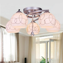 Lustre moderno de vidro com lâmpada e27, lustre moderno para sala de estar, quarto, lustre com iluminação z5 2024 - compre barato