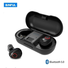 Мини Bluetooth 5,0 наушники водостойкие беспроводные наушники гарнитура TWS спортивные наушники с микрофоном Handsfree Наушники для телефонов 2024 - купить недорого