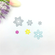 Julyarts-Troqueles De Corte De Metal para Scrapbooking, Troqueles De flor De copo De nieve, 3 piezas, 2019 2024 - compra barato