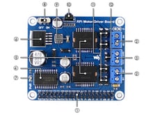 Waveshare Raspberry Pi Motor Driver Board RPi Expansion Board DC Motor Stepper Motor Driver Supports Raspberry Pi A+/B+/2B/3B 2024 - buy cheap