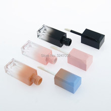 5ml 6ml Plastic Gradient Pink&Blue Beauty Lip Gloss Tube, Empty Black Pink icecream Lipstick Bottle,  Matte Lipgloss Container 2024 - buy cheap