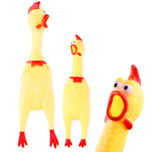 Cão de estimação interessante brinquedos gritando frango squeeze som brinquedo produto shrilling ferramenta de descompressão rangido ventilação frango 2024 - compre barato