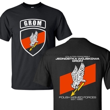 2019 nova moda verão t camisa masculina jw grom polónia unidade contra terrorismo força especial militar camiseta S-3XL 2024 - compre barato
