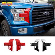 BAWA ABS Car Exterior Front Headlight Grille Light Lamp Eyelid Eyebrow Decoration Stickers For Ford F150 2015 Up Car Styling 2024 - buy cheap