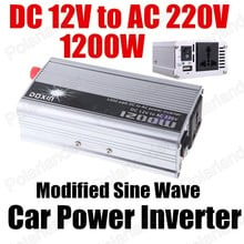 Car voltage Transformer 1200W Car power Inverter converter DC 12V to AC 220V USB Port modified sine wave 2024 - buy cheap