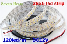 Not waterproof SMD 2835 120Led/m 5M 600 Led Striplight DC 12V Flexible LED Strips, light color White/Warm white/Blue/Red/Green 2024 - buy cheap