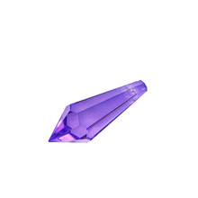 38mm 50 pcs Cristal Violeta Cristal U-gota Prism Pingentes Partes Para O Casamento Decorativo Pingente Frete Grátis 2024 - compre barato