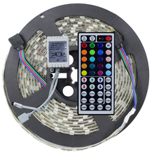 5050 RGB LED Strip Light IP65 Waterproof DC12V 5 meters 60led/m LED Flexible Light Strip with 44Keys remote controller 2024 - buy cheap