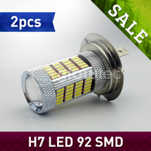 SALE 2x H7 12V 4014 SMD 92 LED High Power White Auto Driving Fog Lights Lamp Bulbs Car LED Head Lamp Light Car Styling GLOWTEC 2024 - buy cheap