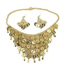 Brand new cheap belly dance accessories necklace with earrings for women belly dancing props 2024 - buy cheap