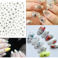 Newest HANYI-221 3d nail sticker Japan style nail decals back glue DIY nail decoration tools 2024 - buy cheap