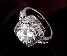 Austrian Crystals 2016 Big Brand  Ring/jewelry rings for women  Cubic Zircon High quality #RG95621White 2024 - buy cheap