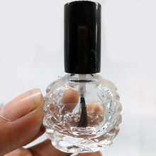Botella vacía de 10ml botella de esmalte de uñas negro pequeño cepillo contenedor de Arte para uñas de vidrio botellas de aceite para uñas F748 2024 - compra barato