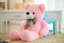 stuffed animal plush 120cm tie teddy bear plush toy pink teddy bear doll gift t6135 2024 - buy cheap
