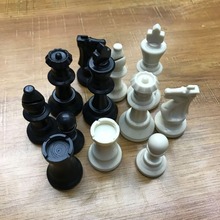 Xadrez medieval de plástico, peças sobressalentes, internacional, entretenimento xadrez, preto e branco, 65mm, novo, 1 conjunto 2024 - compre barato