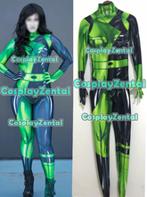 Shego Cosplay Costume 3D Print Spandex Shego Cosplay Zentai Bodysuit Halloween Costumes for woman Hot Sale 2024 - buy cheap