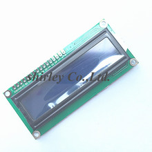 Adaptadores de CA/CC, módulo de pantalla LCD HD44780, controlador de pantalla azul, luz negra, 1602, 16x2 caracteres, 1602, 5V, 10 Uds. 2024 - compra barato