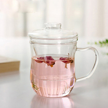 1PC 350ml Hand made glass teapot kung fu flower tea coffee kettle with infuser Wedding Gift Heat Resistant JN 1026 2024 - buy cheap
