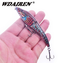 1Pcs Multi-joint 3D Painted bait 9.5cm 9g Slowly sinking Minnow Artificial Hard Lure Swimbait Fishing Tackle Bass Wobblers lures 2024 - buy cheap