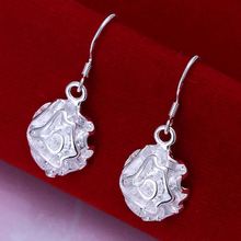 top quality fashion silver color party Dangle Earring For women lady girl wedding party flower Jewelry free shipping cute E066 2024 - buy cheap