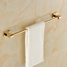 Toalheiro de cobre dourado 30-60cm, suporte de parede para toalhas de banho 2024 - compre barato