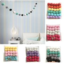 Wool Felt Balls Nordic Style Colorful Pom Ball Kids Room Wall Hanging Garland Birthday Party decorations kids room decoration Ha 2024 - buy cheap