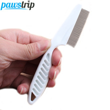 New Cheap Pet Dog Hair Brush Shedding Grooming Comb Puppy Cat Stainless Pin Brush Flea Comb 2024 - buy cheap