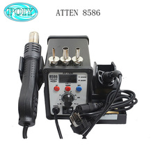ATTEN 8586 2 in 1 AT8586 Hot Air Rework Solder Station Heat Gun + Electric Soldering Iron Desoldering Welding Machine 2024 - buy cheap