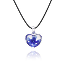 Ожерелье с подвеской в форме сердца из муранского стекла 2024 - купить недорого