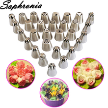 Sophronia 31PCS/set Stainless Steel Cake Decorating Tools Nozzles Pastry Russian Icing Piping Nozzles Tips Valentine's Day CS141 2024 - buy cheap