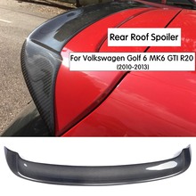 Carbon Fiber Rear Roof Spoiler Wing Lip Sticker for VW Volkswagen Golf 6 MK6 VI GTI R20 2010-2013 Car Sticker 2024 - buy cheap