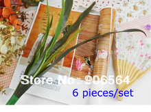Hojas artificiales de material de Cattleyas, accesorios de flores para esmalte, 6 unids/set/juego (20 juego/lote), envío gratis, venta al por mayor 2024 - compra barato