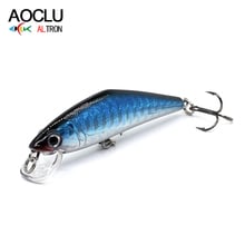 AOCLU-señuelo Jerkbait wobbler de supercalidad, 6 colores, 58,8mm 6g, anzuelos VMC 2024 - compra barato