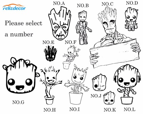 Download Buy 13cm Tall Baby Groot Svg Decal Guardians Galaxy Groot Clipart Car Decals Silhouette Stencil Stickers Car Decor Waterproof L963 In The Online Store Decor U Car Store At A Price Of