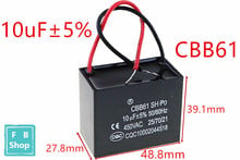 1 pces cbb61 10uf 450vac partida capacitância ac ventilador capacitor cbb motor executar capacitor 2024 - compre barato