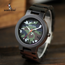 BOBO BIRD Men Watches Fashion Sport Wood Watch Camouflage Color Stylish Quartz Wristwatch Great Gifts for Man Dropshipping C-R16 2024 - buy cheap