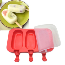 3 Oval Shapes Silicone Ice Cream Cake Molds, Fondant Cake Decorating Tools, Silicone Soap Molds 2024 - buy cheap