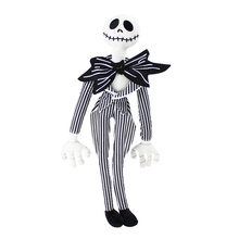 Jack-juguete de peluche de pesadilla antes de Navidad, muñeco de peluche de Jack Skellington, de 48cm, suave 2024 - compra barato