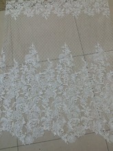Tela de encaje con lentejuelas para vestido de boda, LJY-101925 de gran oferta con bordado de malla, Material de encaje, bonito 2024 - compra barato