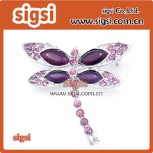 noble purple dragonfly crystal rhinestone brooch and pins 2024 - buy cheap
