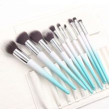 AiceBeu 10pcs Eyeshadow Makeup Brushes Set Pro Eye Shadow Blending Blue Make Up Brushes Soft Synthetic Hair With Bag Drop Ship 2024 - buy cheap