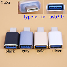 YuXi USB Type C OTG адаптер Type-c папа к USB 3,0 Женский конвертер для Xiaomi mi 8 Mi5 Mi6 для Huawei синхронизация Зарядное устройство USB C OTG 2024 - купить недорого